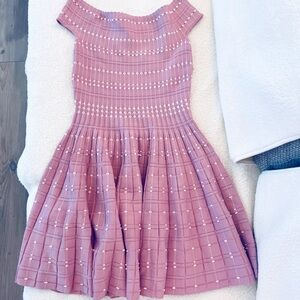 NWT CC Couture Pink Off Shoulder Knit Fit & Flare Dress – Size 6